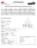 Motor Eléctrico Vertical Flecha Hueca ABB Trifásico 7.5 HP 1750 RPM Arm 213TP Mod. 1PC28252FB116TA4