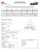 Motor Eléctrico ABB Trifásico 3 HP 1750 RPM Arm. Hierro STD Mod. A7B10001013480