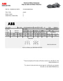 Motor Eléctrico Vertical Flecha Hueca ABB Trifásico 125 HP 1750 RPM Arm 444TP Mod. A7B10001808417