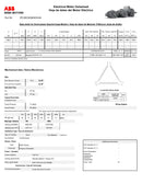 Motor Eléctrico Vertical Flecha Hueca ABB Trifásico 125 HP 1750 RPM Arm 444TP Mod. A7B10001808417