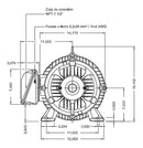Motor Weg Trifasico 25 Hp 3550 Rpm 208-230/460v Estándar Mod. 12906608