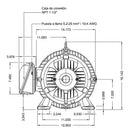 Motor Eléctrico Weg Trifásico 30 HP 3600 Rpm Eficiencia Premium 220/440v Mod. 12906612