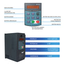 Variador De Frecuencia HAB Motor 2 Hp Monofasico 110v A Trifasico 220v