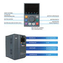 Variador De Frecuencia HAB Motor 5 HP Monofasico 110v A Trifasico 220v