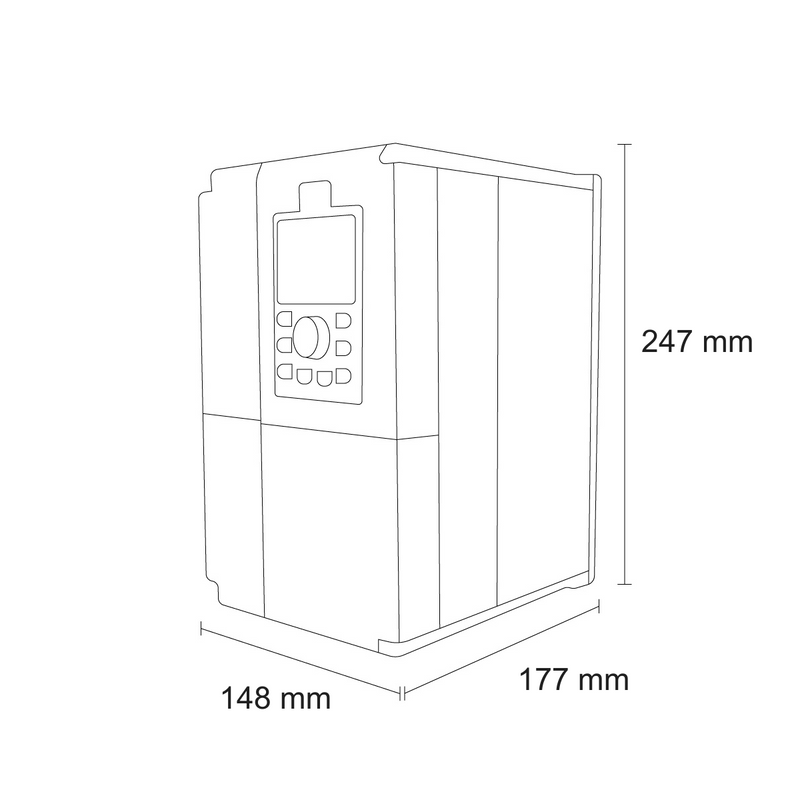 Variador De Frecuencia HAB Motor 7.5 Hp Monofasico 110v A Trifasico 220v