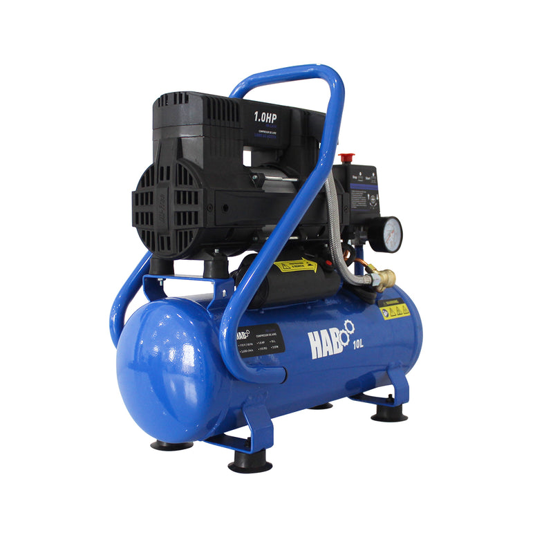 Compresor De Aire Electrico 1 Hp 10 Lt Libre De Aceite 110v