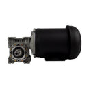 Motorreductor HAB Corona Sin Fin 90° Tamaño RV40 Trifasico 0.25 HP Armazon 48C 100:1 18 RPM Flecha 3/4"
