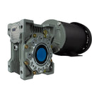 Motorreductor HAB Corona Sin Fin 90° Tamaño RV75 Trifasico 1.5 HP Armazon 56C 15:1 117 RPM Flecha 1 1/4"