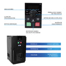 Variador De Frecuencia HAB Motor 7.5 Hp Monofasico 110v A Trifasico 220v