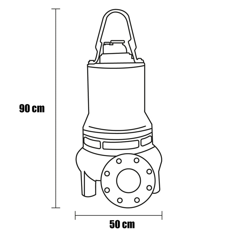Bomba Sumergible Agua Sucia 15 HP Trifasica 3 Fases 440V