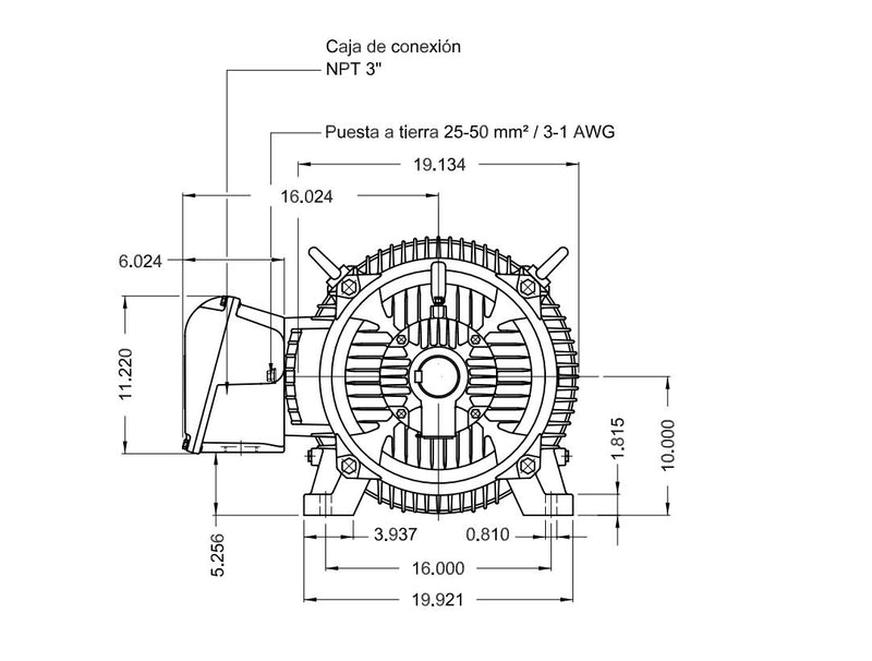 Motor Weg Trifasico 100 Hp 1750 Rpm 208-230/460v Mod. 12860609