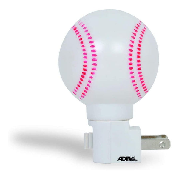 Luz De Noche Forma Balon Baseball Con Apagador4 W