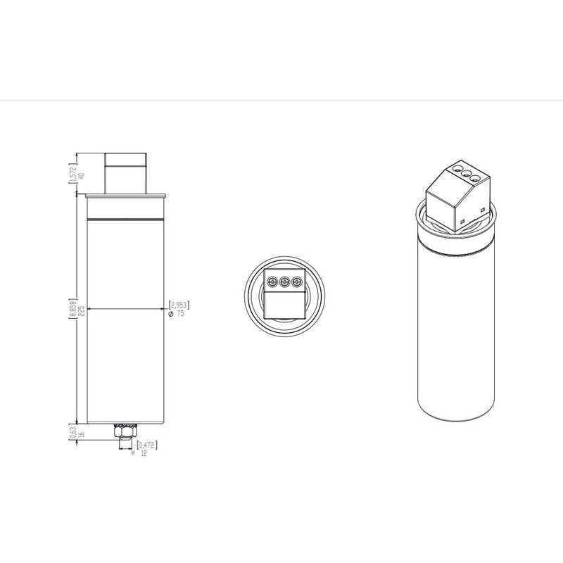 Capacitor 10 Kvar 480vca Weg Mod. 11314728