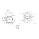 Motor Eléctrico WEG Trifásico 1 HP 1750 RPM 220/440Vca Arm. Hierro W22 Brida C Mod. 12860525