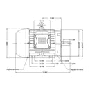 Motor Weg Trifásico 5 Hp 1750 Rpm Baja 220/440v Brida C Mod. 12903720