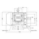 Motor Weg Trifasico 5 Hp 1750 Rpm Baja 220/440v Brida D Mod. 12860486