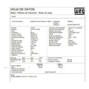 Motor Weg Trifasico 10 Hp 1750rpm Eficiencia Premium 220/440 Mod. 12860551