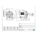 Motor Eléctrico WEG Bifasico 3 Hp 1750 RPM Arm. Hierro STD Mod.14039137