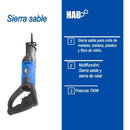 Sierra Sable Profesional 750w Corte Madera 115mm Y Acero 5mm