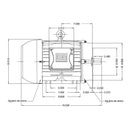 Motor Weg Trifásico Weg 10 Hp 3550 Rpm 220/440v Arm 215t Brida C Mod. 12906567