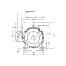 Motor Weg Trifásico 5 Hp 1750 Rpm Baja 220/440v Brida C Mod. 12903720