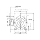 Motor Weg Trifasico 5 Hp 1750 Rpm Baja 220/440v Brida D Mod. 12860486