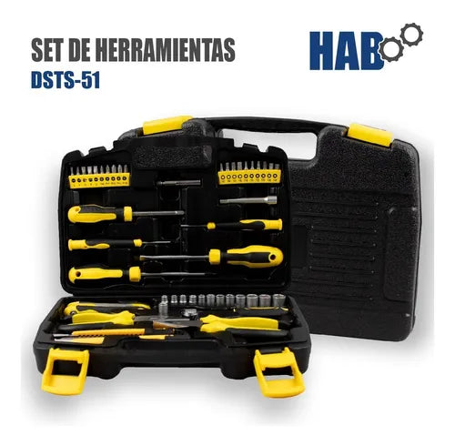 Set Kit De Herramientas Buena Calidad Set 51 Pzas Maletin
