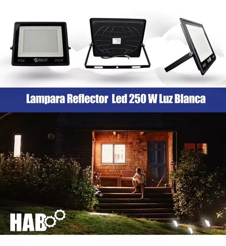 Lampara Reflector Led 250w Luz Blanca
