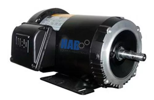 Motorreductor HAB Corona Sin Fin 90° Tamaño RV50 Trifasico 1 HP Armazon 56C 20:1 88 RPM Flecha 1"
