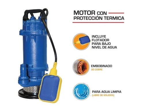 Bomba Sumergible Para Agua Limpia 1/2 HP GDQ1.5-17-0.37F