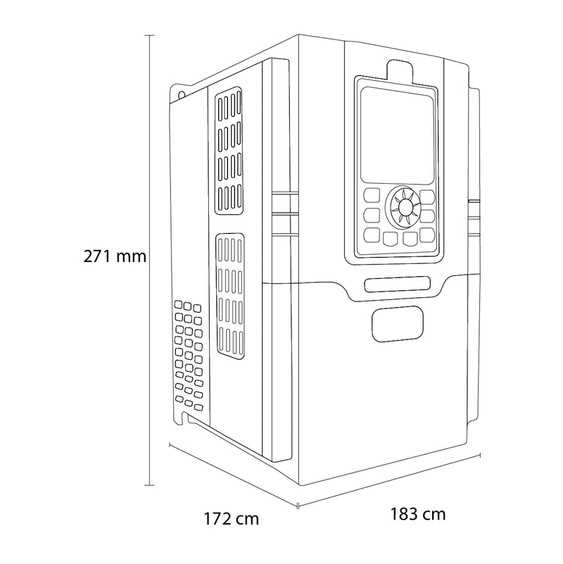 Variador De Frecuencia HAB Motor 20 Hp Trifasico 440v 32 Amp con opción a Alimentación Solar