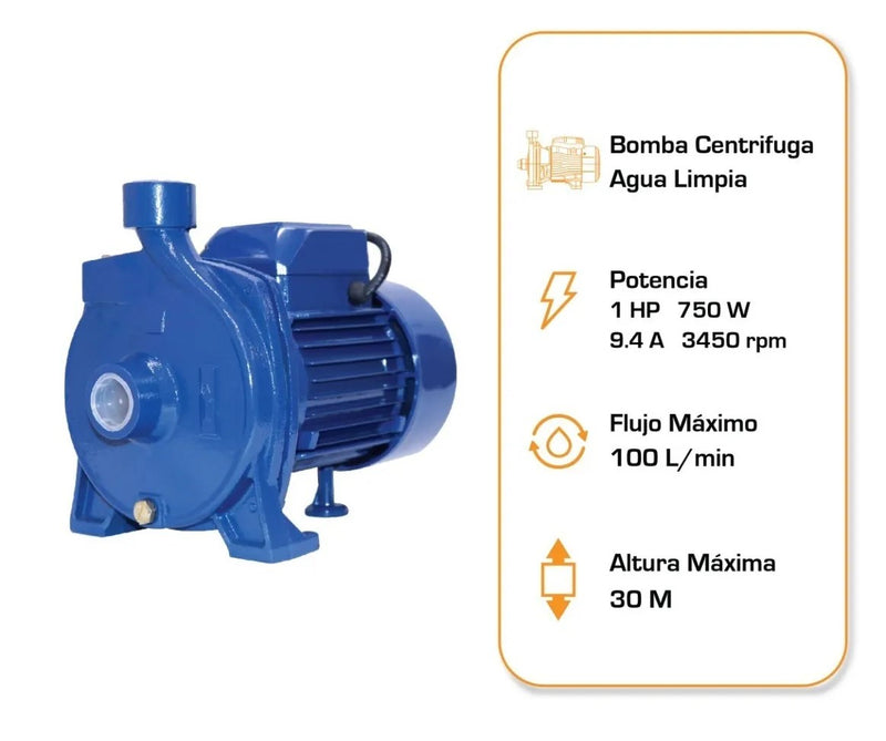 Bomba Para Agua Centrífuga Orange Pumps 1 HP OC400L