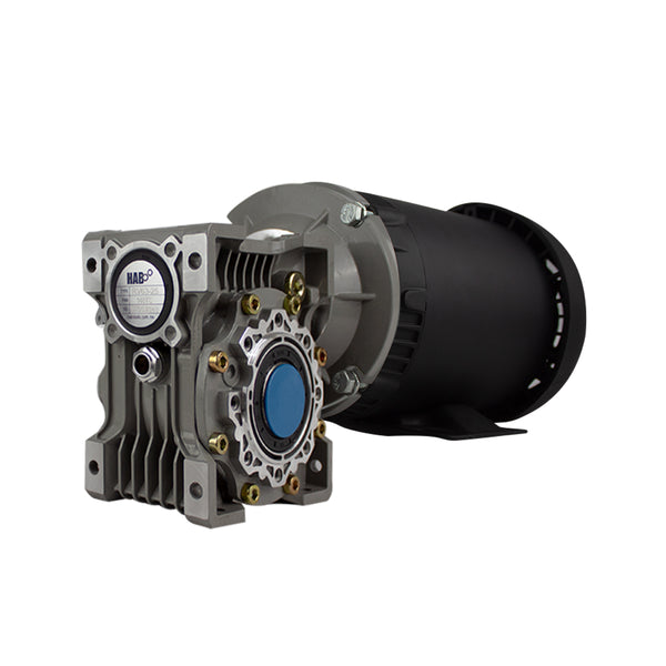 Motorreductor Corona y Sinfin 90° T63 Trifasico 0.75 HP Armazon 56C 44 RPM 220/440V