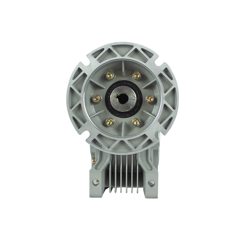 Motorreductor HAB Corona Sin Fin 90° Tamaño RV75 Trifasico 1.5 HP Armazon 140TC 25:1 70 RPM Flecha 1 1/4"